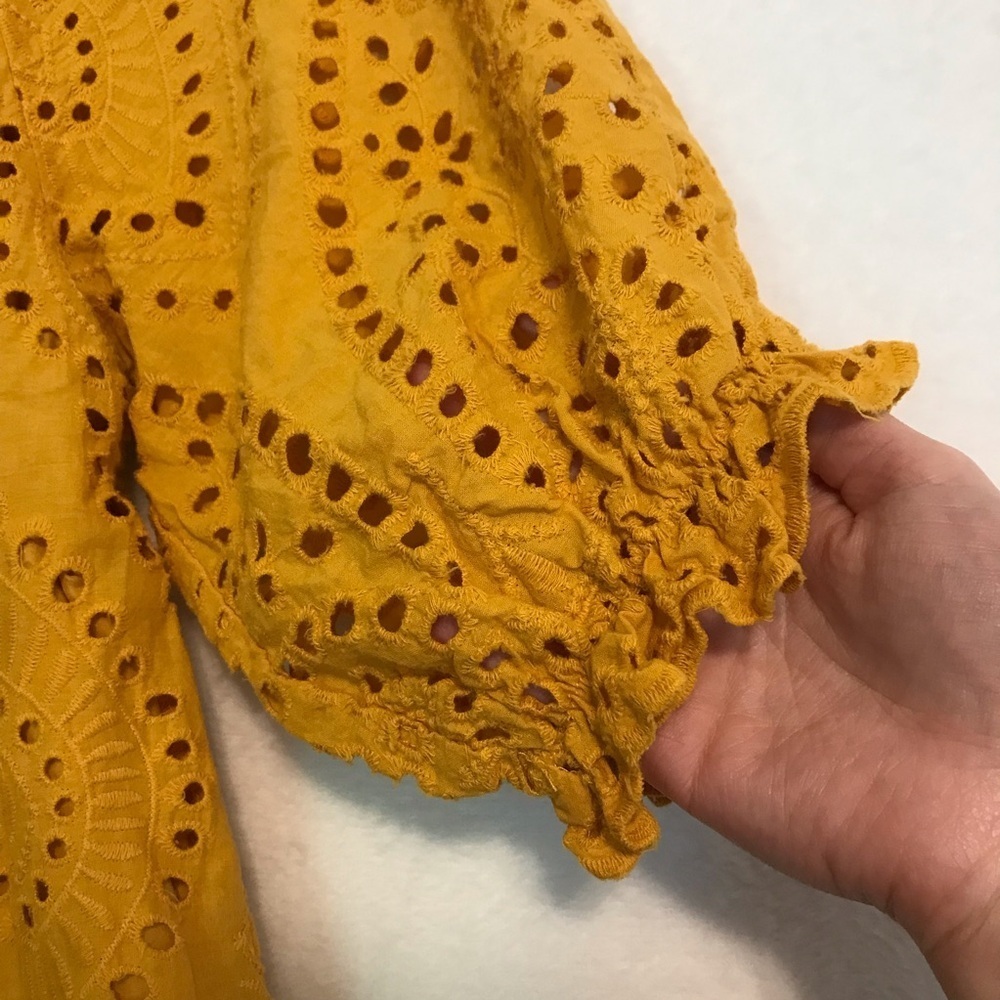 O.P.T Anthropologie Mustard Yellow Midi Dress XS - Picture 2 of 10